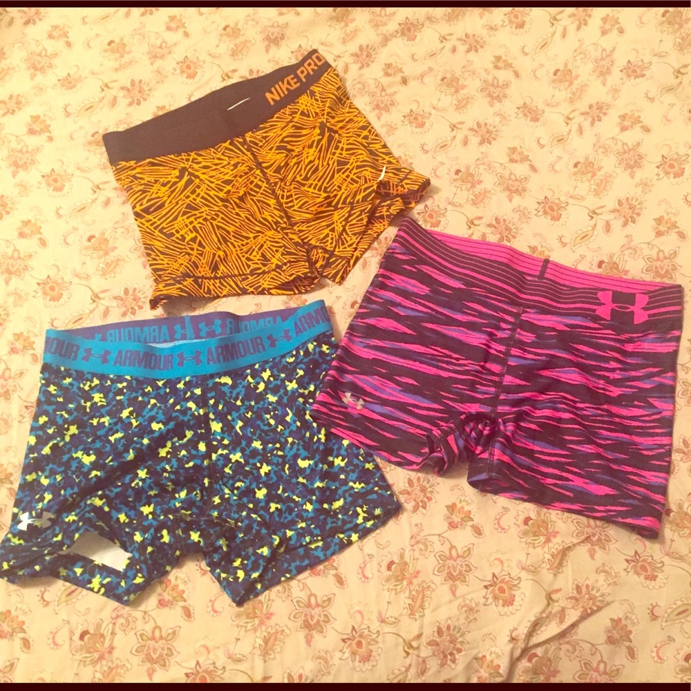 Nike Pro & Under Armour Shorts, Medium